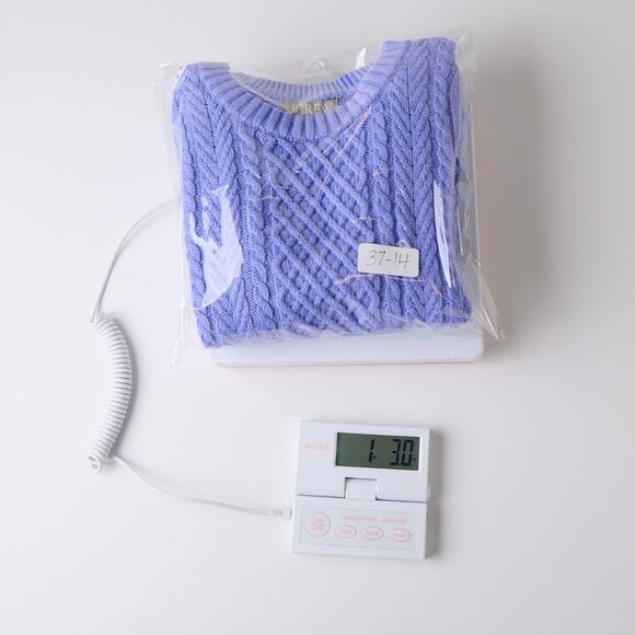 J.Crew Womens XS Cropped Cable Knit Sweater Puff Sleeve Preppy Cottagecore Soft - Picture 8 of 8